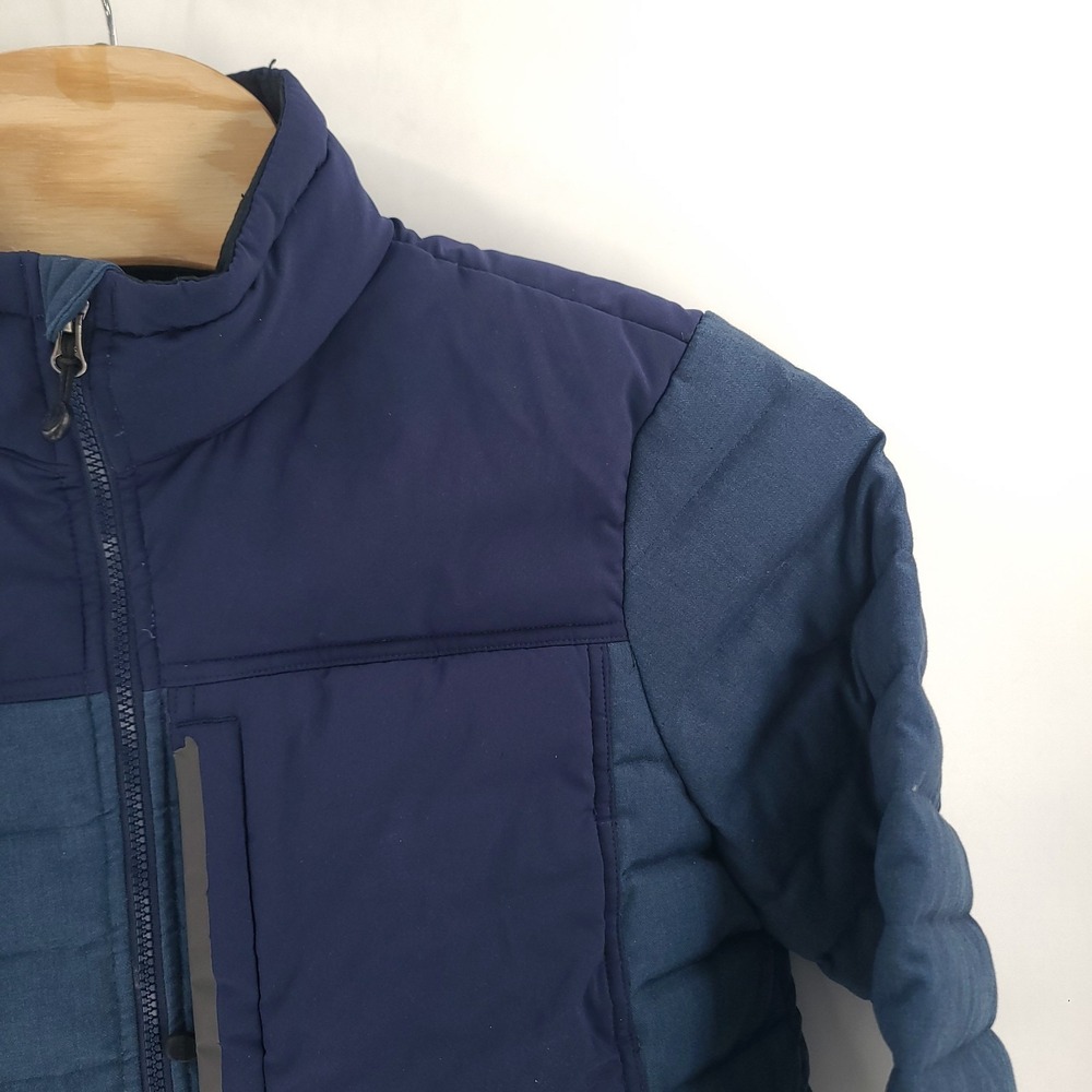 LL Bean Jacket Mens Medium Blue Downtech Full Zip Regular Down Nylon Polyester - Picture 3 of 15